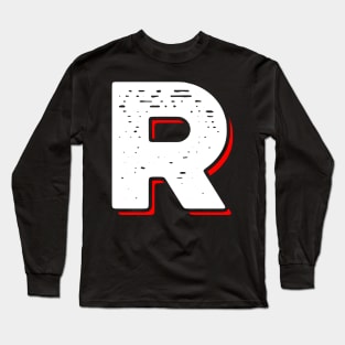 'Basic Letter R' Awesome Alphabet Gift Long Sleeve T-Shirt